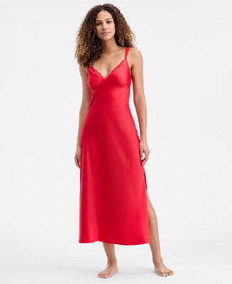 I.N.C. International Concepts Women's Printed Lace Trim Satin Gown, Created for Macy's - Macy's | Macy's