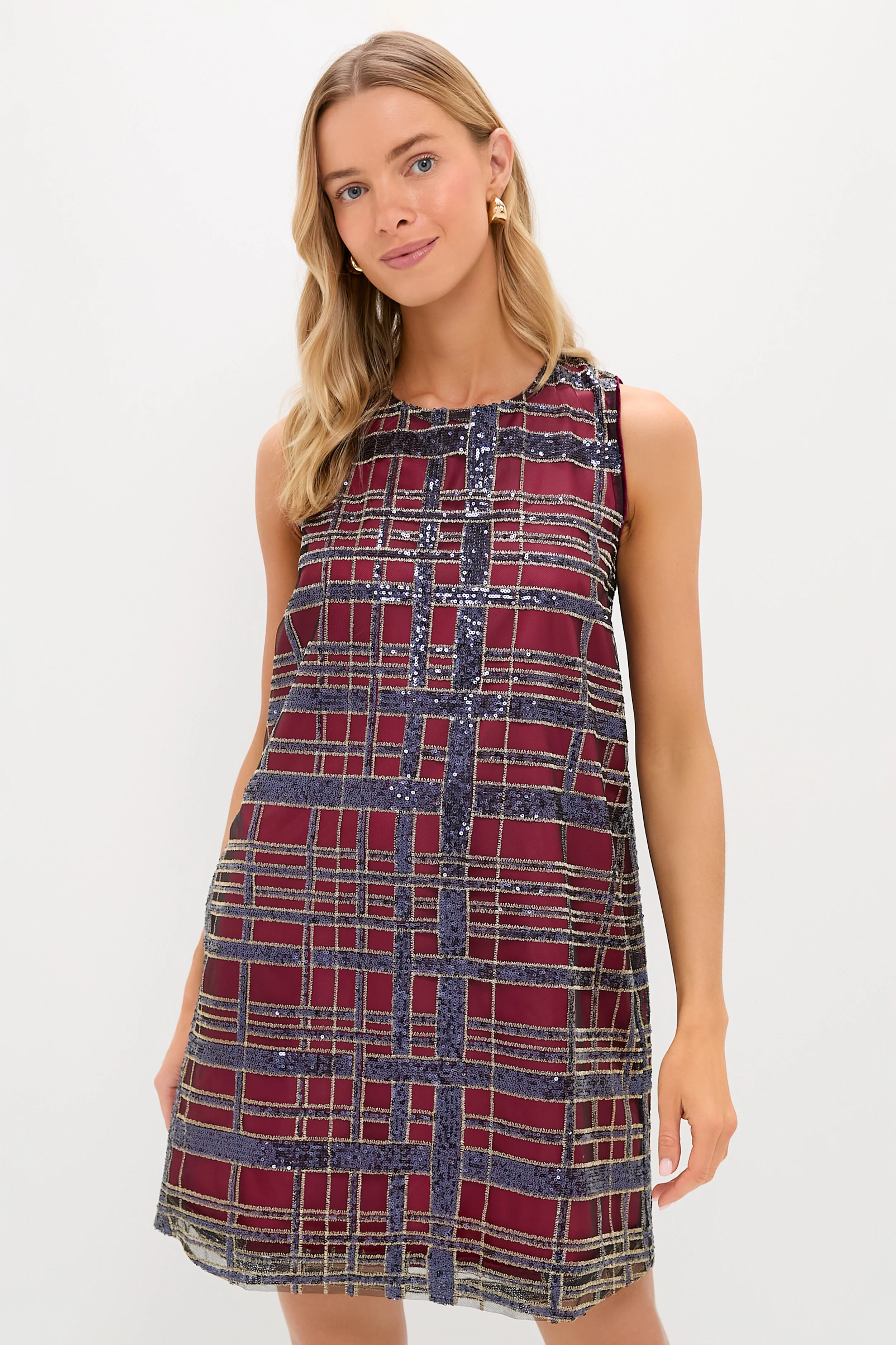 Sequin Plaid Marlowe Dress | Tuckernuck (US)