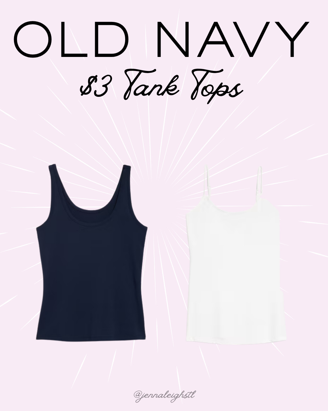 Old Navy deal this weekend snag $3 tank tops. The perfect basic to stock up on in every color. 

 #LTKSaleAlert #LTKMidsize #LTKTall