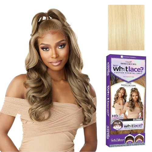 Sensationnel What Lace 13X6 Wigs - Glenna Lacefrontal Hand Tied Glueless Synthetic With Natural Density Preplucked Hairline (613 BLONDE) | Amazon (US)