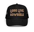 Long Live Cowgirls Embroidered Adjustable Foam Trucker Hat, Country Girl Hat | Amazon (US)