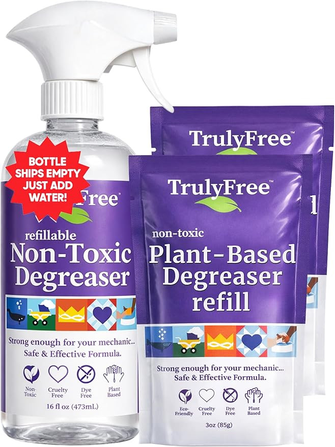 Truly Free Heavy Duty Degreaser- Grease Remover & Grime Cleaner for Kitchen, Automotive & More, H... | Amazon (US)
