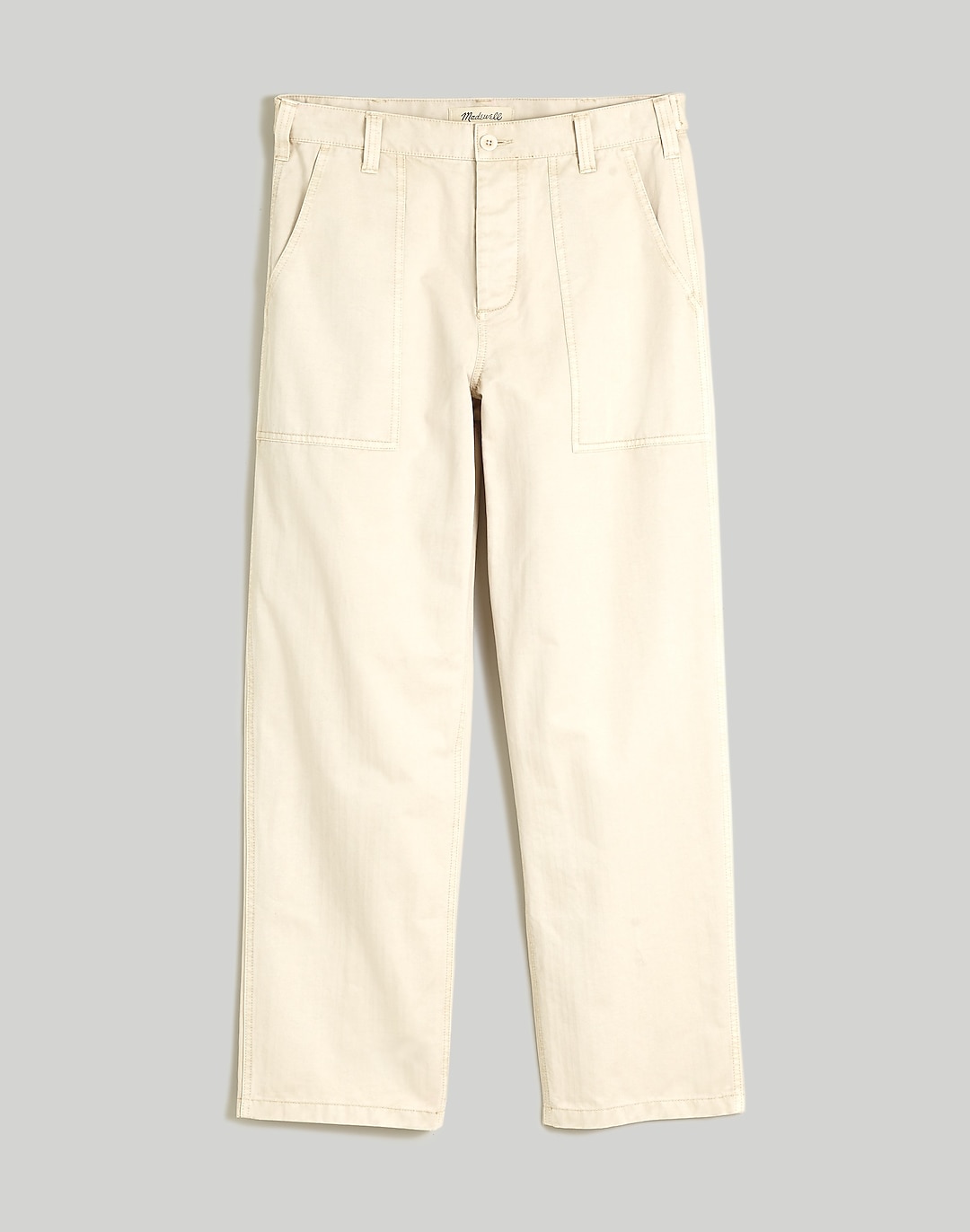 Herringbone Baggy Workwear Pants | Madewell