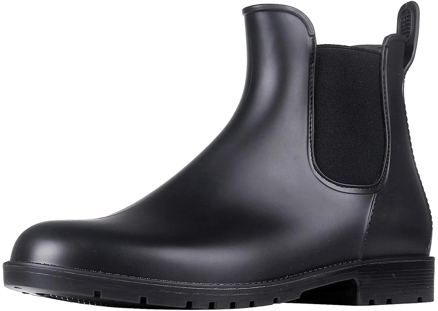Litfun Women's Ankle Rain Boots Waterproof Chelsea Booties Short Rain Shoes for Women, Black | Walmart (US)