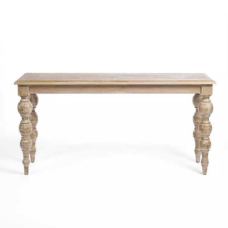 New! Whitewashed Gabby Console Table | Kirkland's Home
