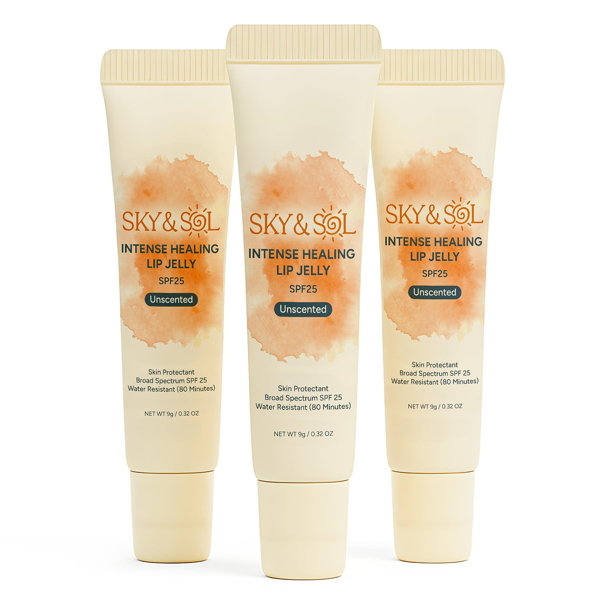 Sky & Sol Lip Balm SPF 25 – 3 Pack Natural Hydrating Lip Jelly with Broad-Spectrum Sun Protecti... | Amazon (US)