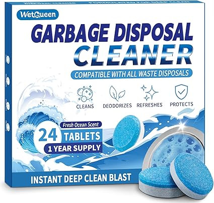 Garbage Disposal Cleaner and Deodorizer Tablets - 24 Pack (1 Year Supply), Powerful XL Foaming Od... | Amazon (US)