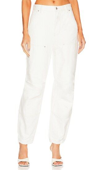 Double Front Carpenter Pant in Vintage White | Revolve Clothing (Global)