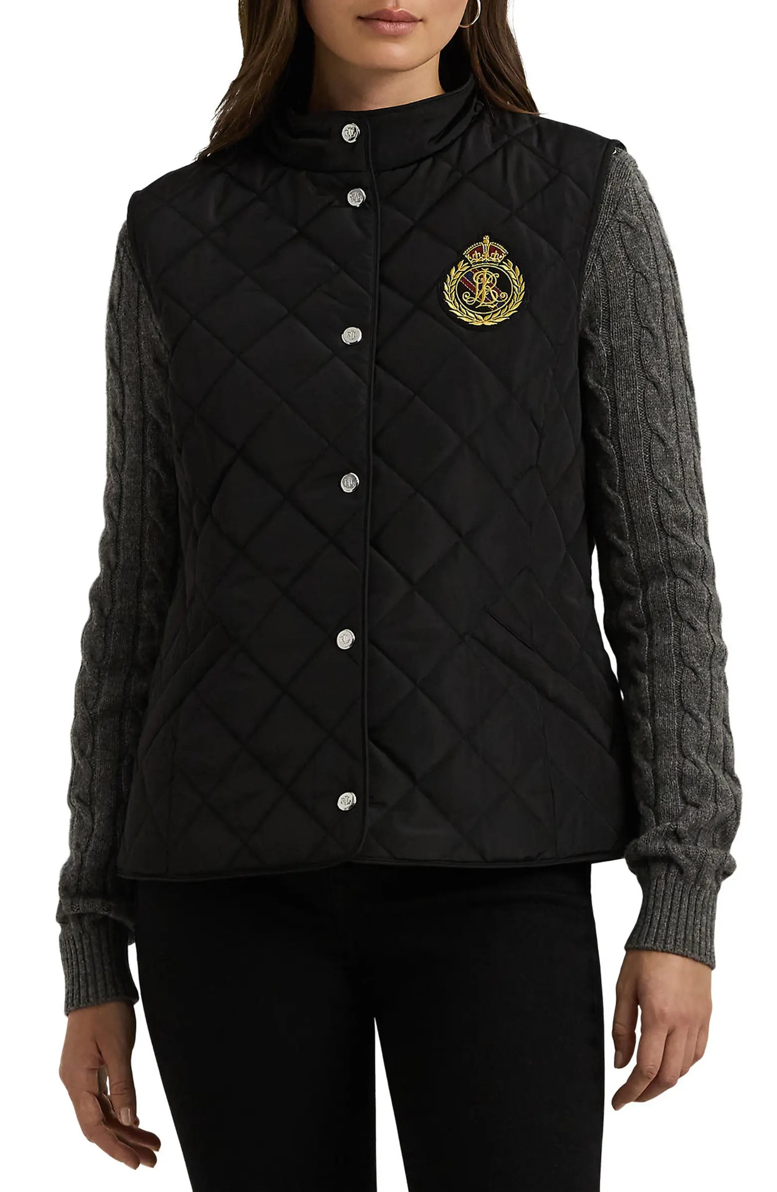 Crest Detail Quilted Vest | Nordstrom