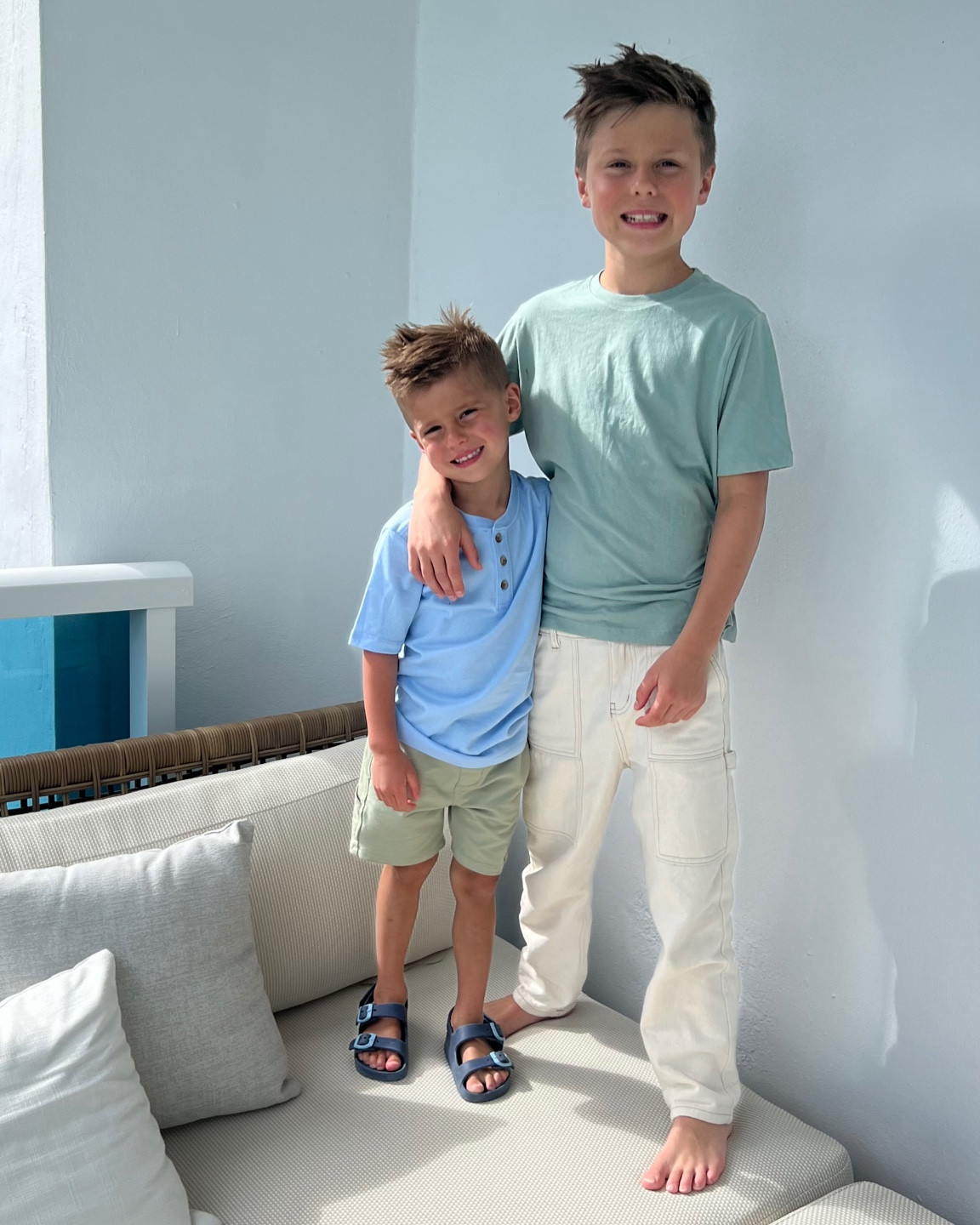 Boys vacation outfits 🩵
@walmart #walmartpartner #IYWYK
Boys summer outfit, boys spring outfit, boys tee, toddler boy outfit, little boy outfit, boys shorts, boys sandals, Walmart, Christine Andrew 

#LTKSeasonal #LTKfindsunder50 #LTKkids