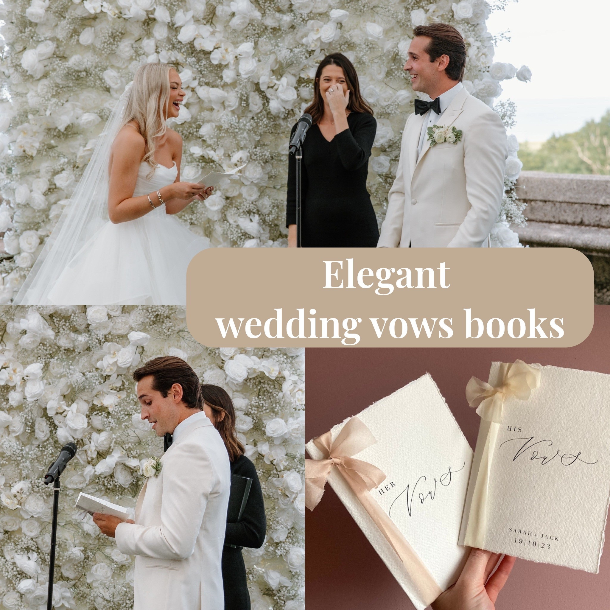 Wedding keepsakes we’ll have forever 🤍📖✨
Our cotton paper vow books with silk ribbon from Etsy were one of my favorite ceremony details. I also added wedding photo albums, ‘letters to the bride books’, and wedding day cards to exchange ~ the sweetest, timeless pieces to relive the day.

Perfect for brides, grooms, anniversaries, or meaningful wedding gifts. Linking everything.

#LTKWedding #LTKMens #LTKSaleAlert