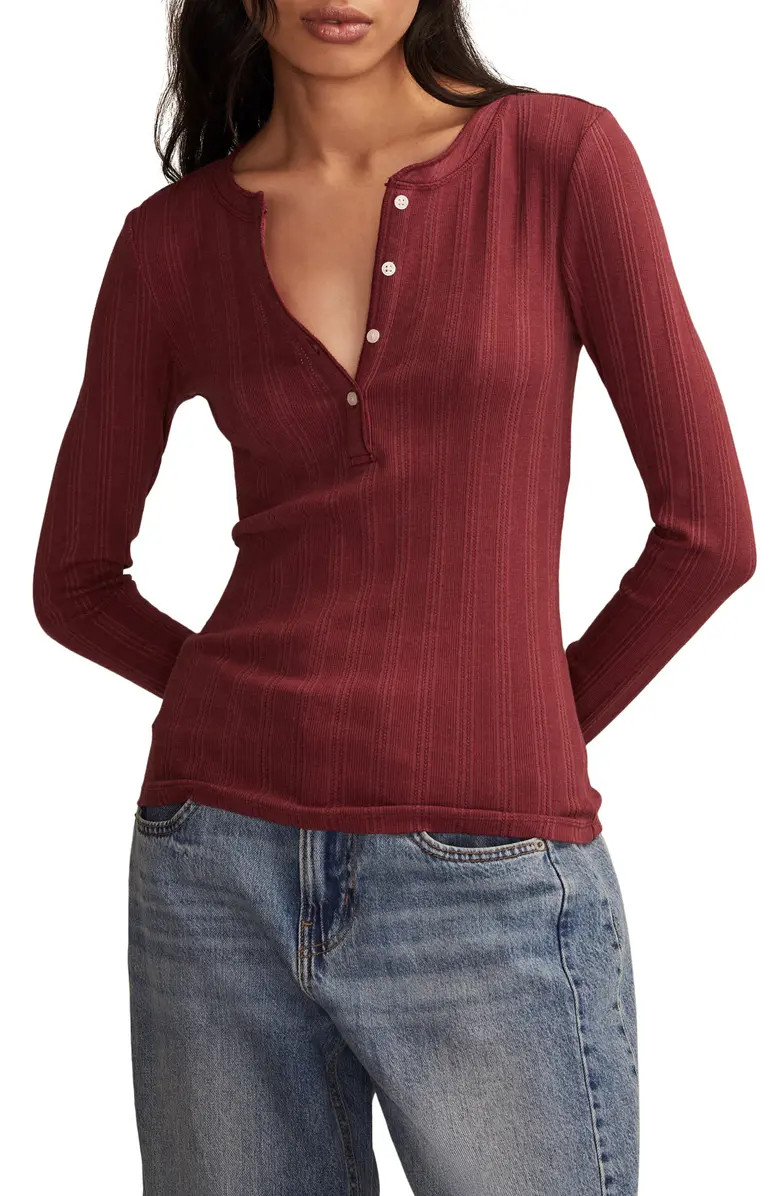 Lucky Brand Ribbed Henley | Nordstrom | Nordstrom