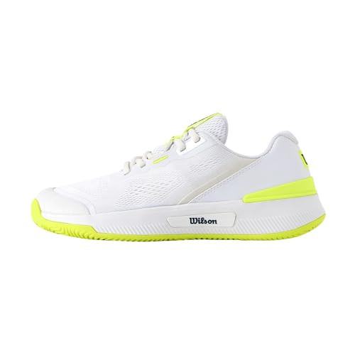 WILSON Women's Intrigue Pro Tennis Sneaker, White/Safety Yellow/Navy Blazer, 9.5 | Amazon (US)