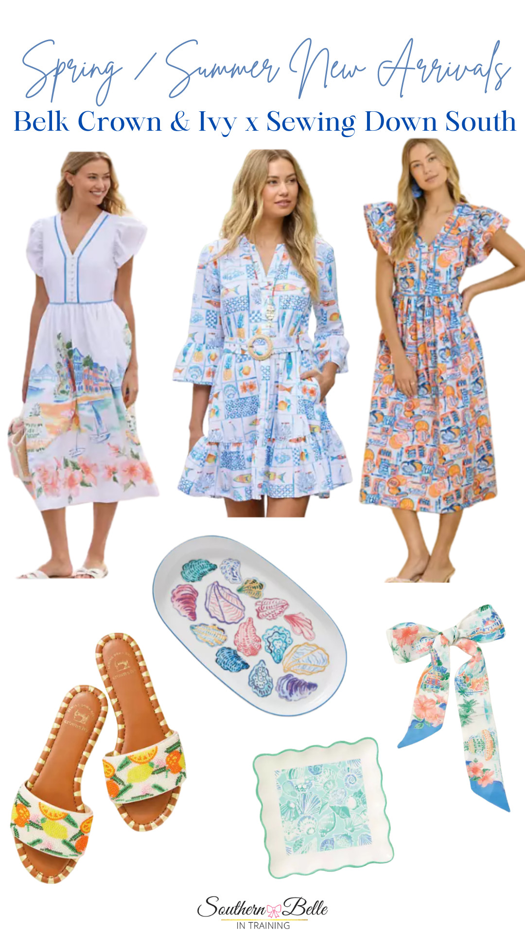 Spring 2026 Outfits || Spring Style || Coastal Style || Coastal Grandmother || Belk Dreses || Sewing Down South || Crown & Ivy || 

 #LTKSeasonal