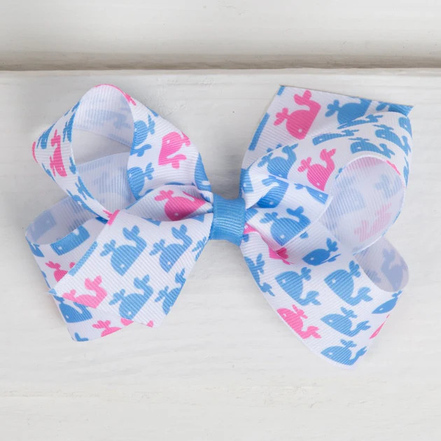King Bow Whale Print | Classic Whimsy