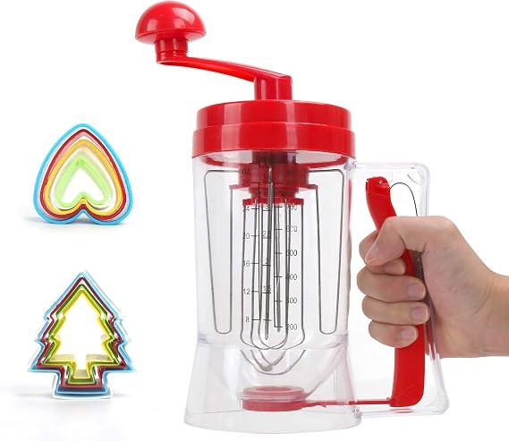 Batter Dispenser,3 In 1 Automatic Pancake＆Cupcake Batter Dispenser With Cake Mould，Bpa-Free F... | Amazon (US)