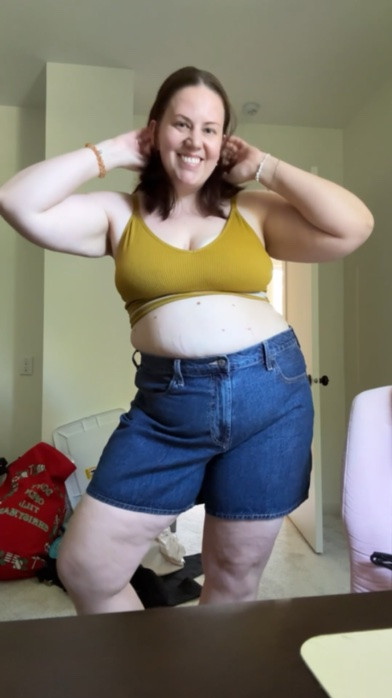 Fits impressions of my new shorts from Old Navy! I am between a size 14 and 16 and there was minimal spandex in these so I ordered a 16 and I’m so glad I did. There is still some room in the waist, but just enough that walking and sitting down doesn’t suck.

#LTKgrwm #LTKSaleAlert #LTKMidsize