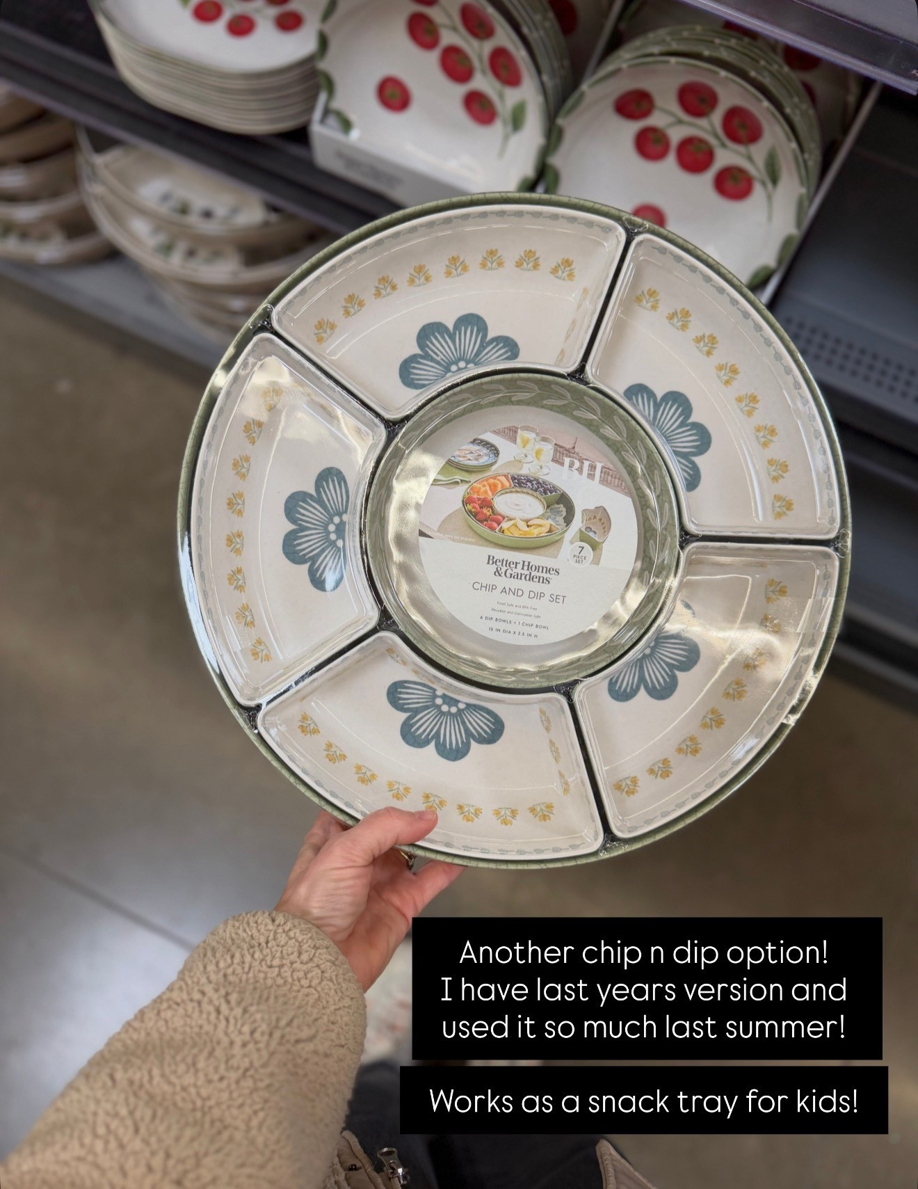 Chip n dip dish from Walmart! We used ours so much last year!

#LTKHome