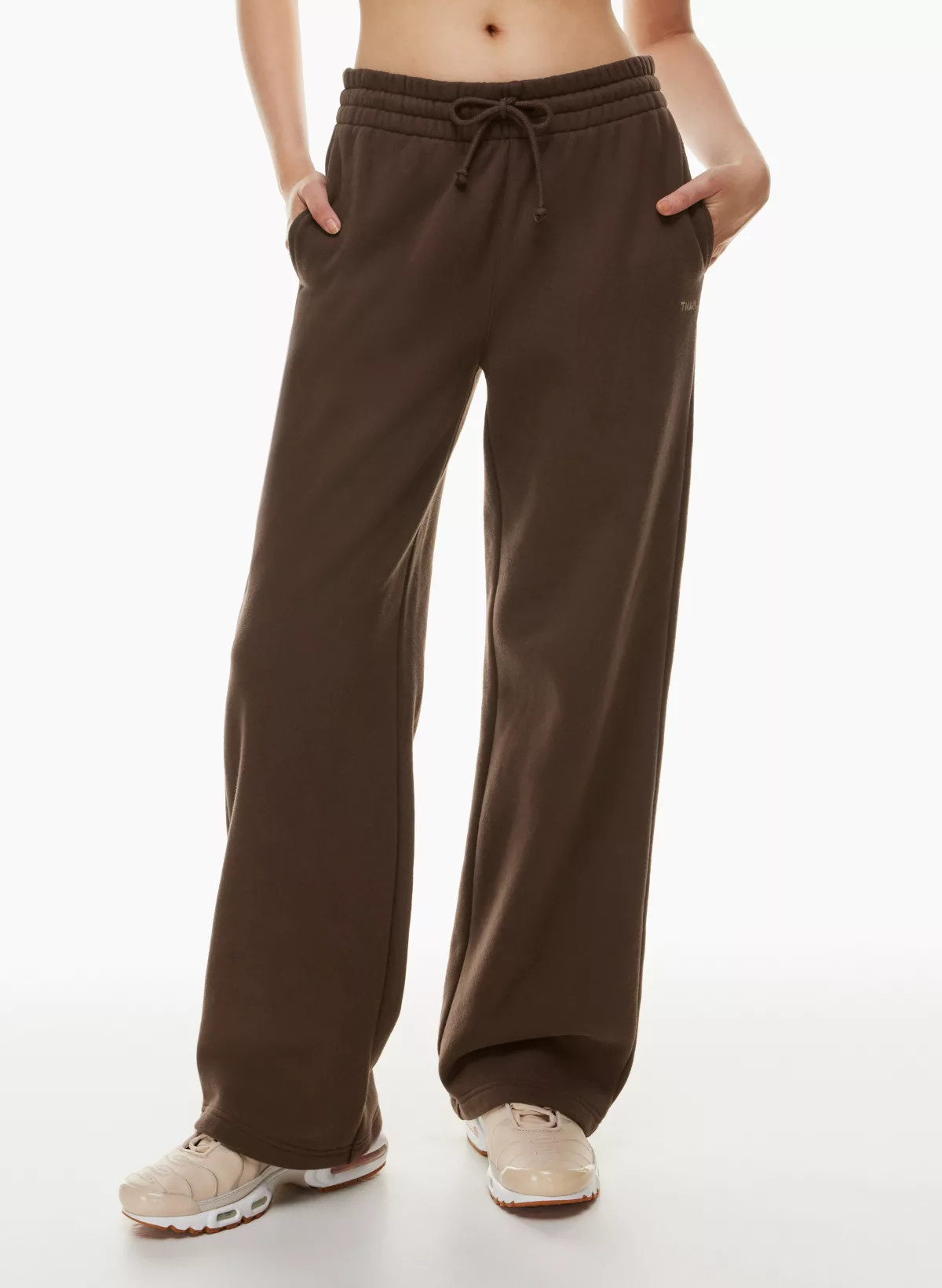 COZY FLEECE BOYFRIEND BASIC WIDE SWEATPANT | Aritzia