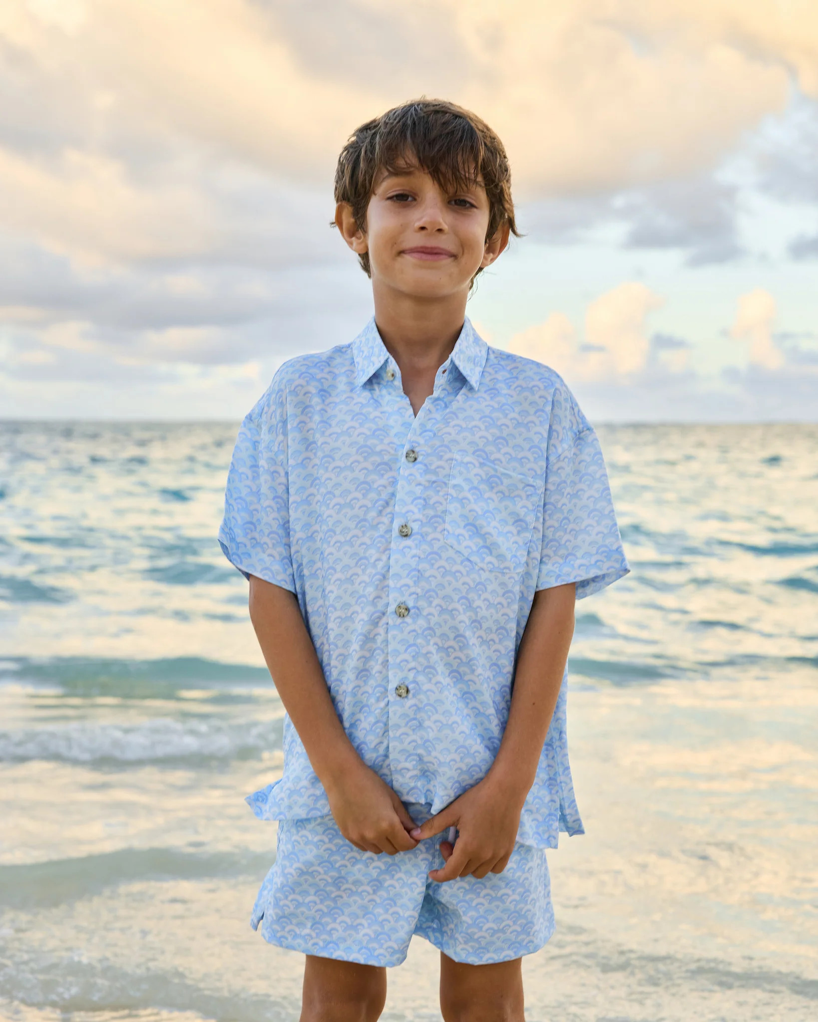 The Anguilla - Mini - Boys Hawaiian Shirt | Kenny Flowers