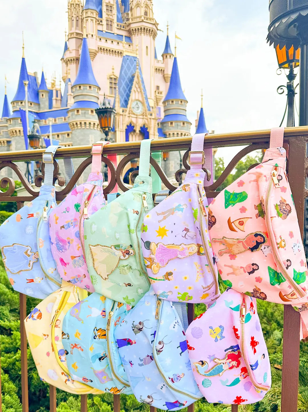 Disney Princess Fanny Packs Cinderella Fanny Pack Belle Fanny Pack Moana Fanny Pack Rapunzel Fann... | Etsy (US)