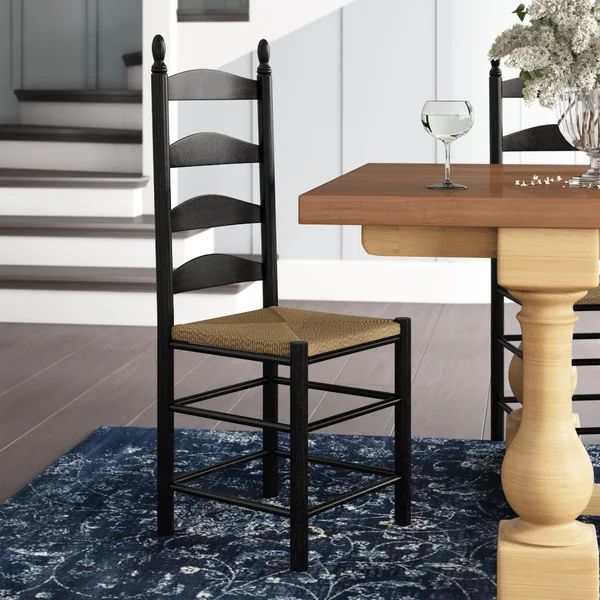 Mccowen Solid Wood Ladder Back Stacking Dining Chair | Wayfair North America