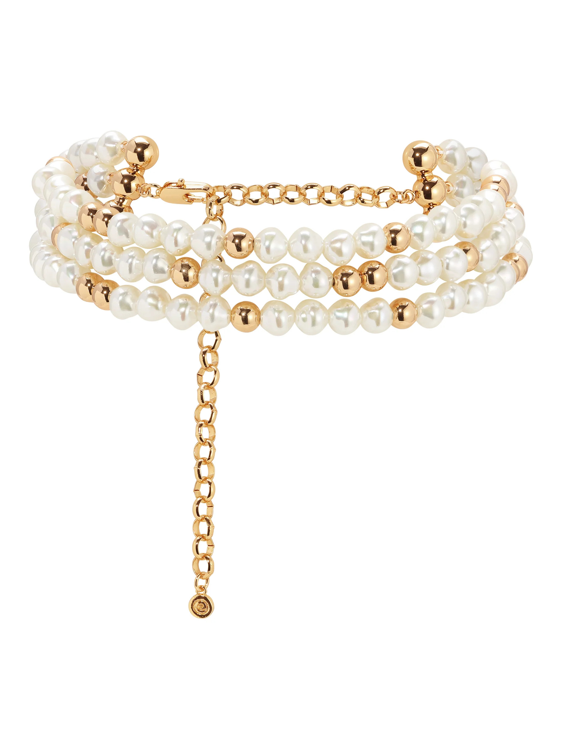 Pearl Row Choker | Ettika