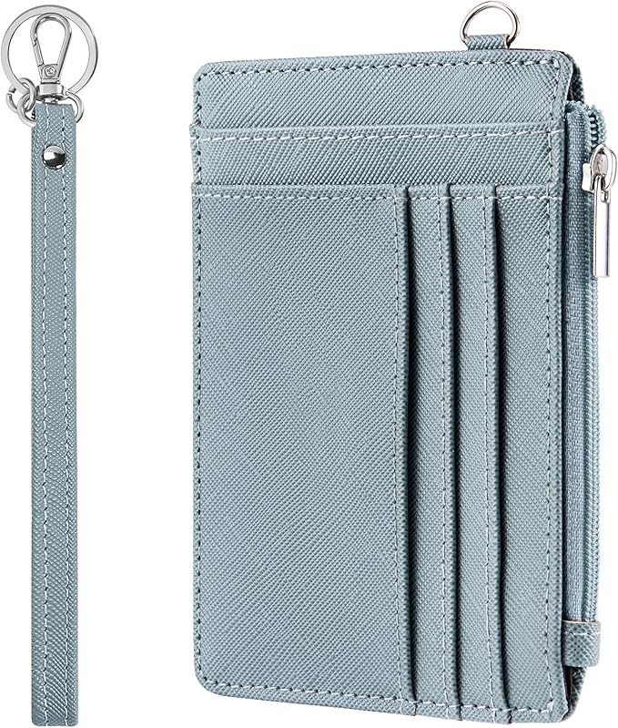 SEAVILIA Small Wallet for Women Slim Wristlet Keychain Wallets RFID Credit Card Holder With Zippe... | Amazon (US)