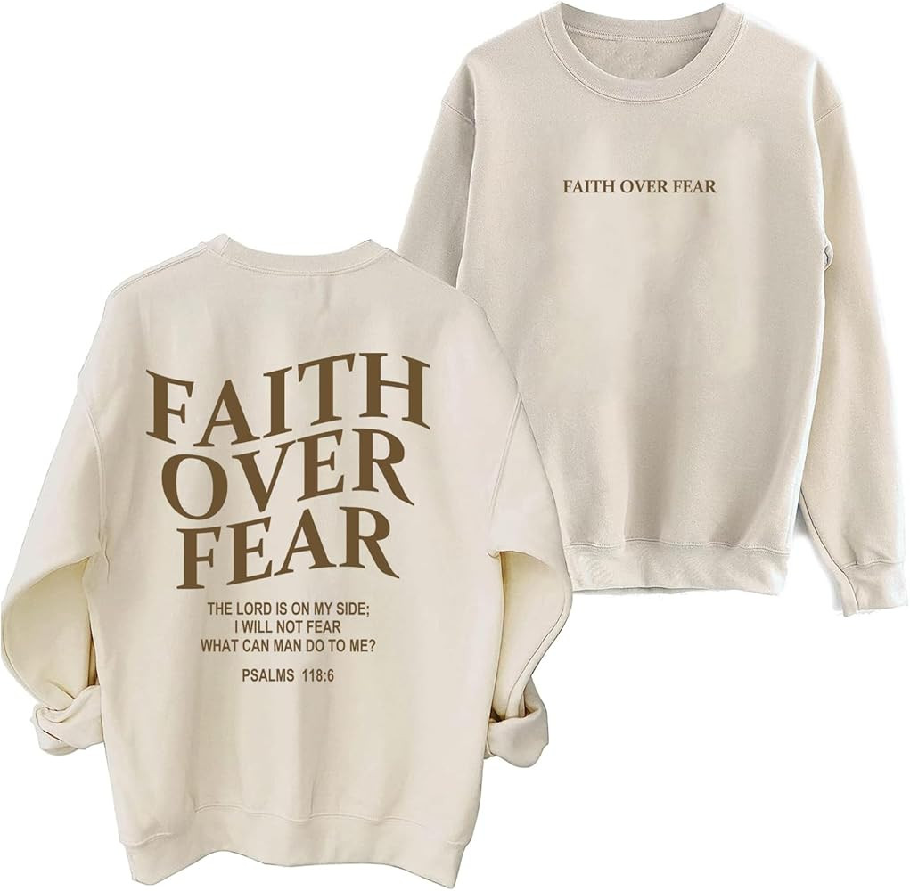 DIOMMELL Jesus Loves You Sweatshirt For Christian Jesus is King Crewneck Sweatshirt Outfit Pullov... | Amazon (US)