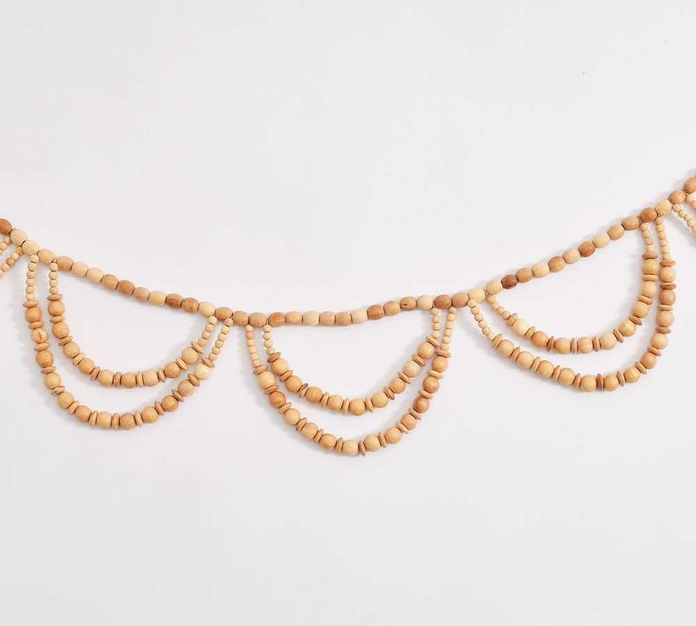 Wooden Beaded Garland | Pottery Barn (US)