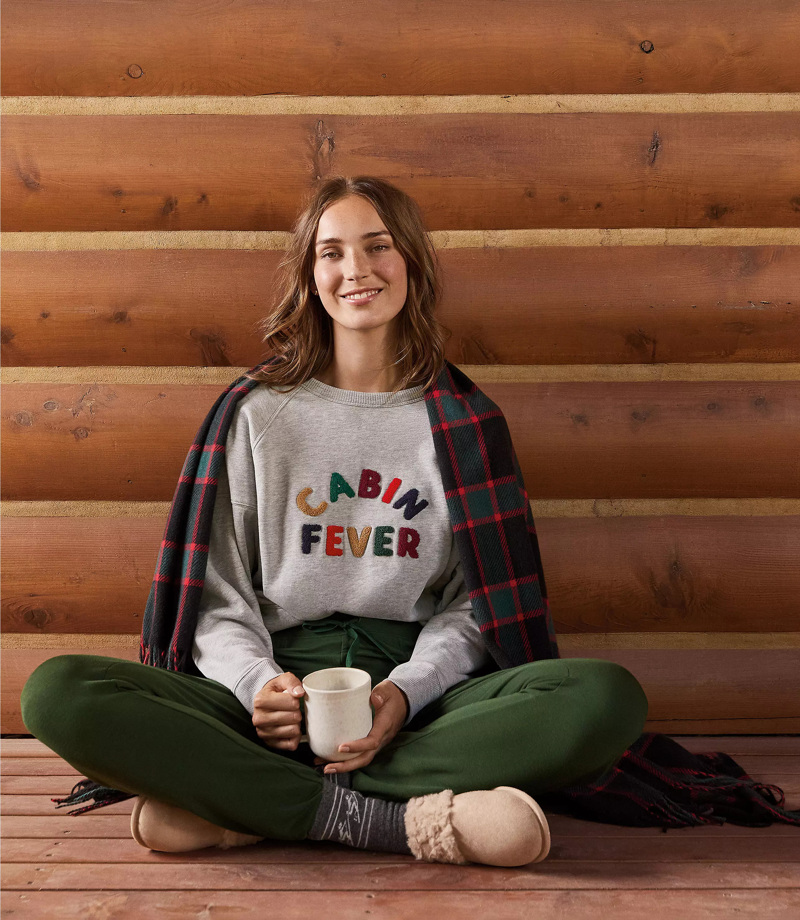Lou & Grey Cabin Fever Fluffy Fleece Sweatshirt | LOFT