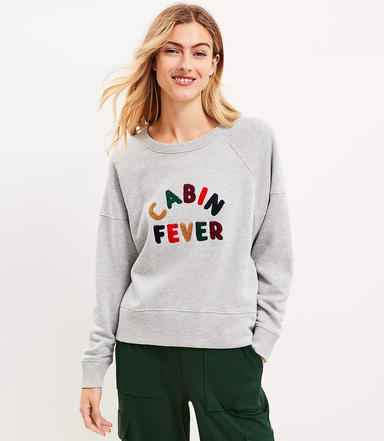 Lou & Grey Cabin Fever Fluffy Fleece Sweatshirt | LOFT