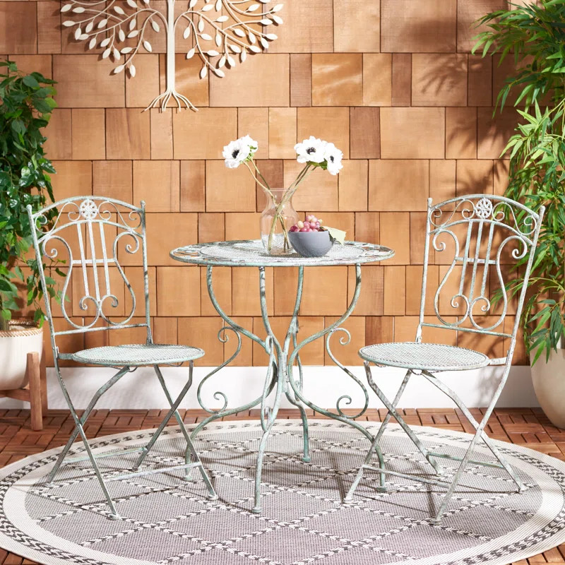 Aisling 2 - Person Patio Dining Set with Round Table | Wayfair North America