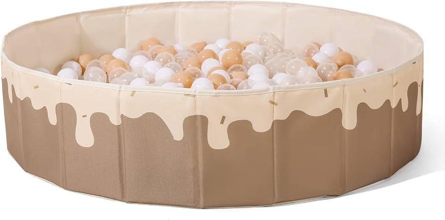 Baby Ball Pit for Toddlers1-3, Foldable Kids Ball Pits Play Tent, Crawl Playpen Ball Pool Playhou... | Amazon (US)