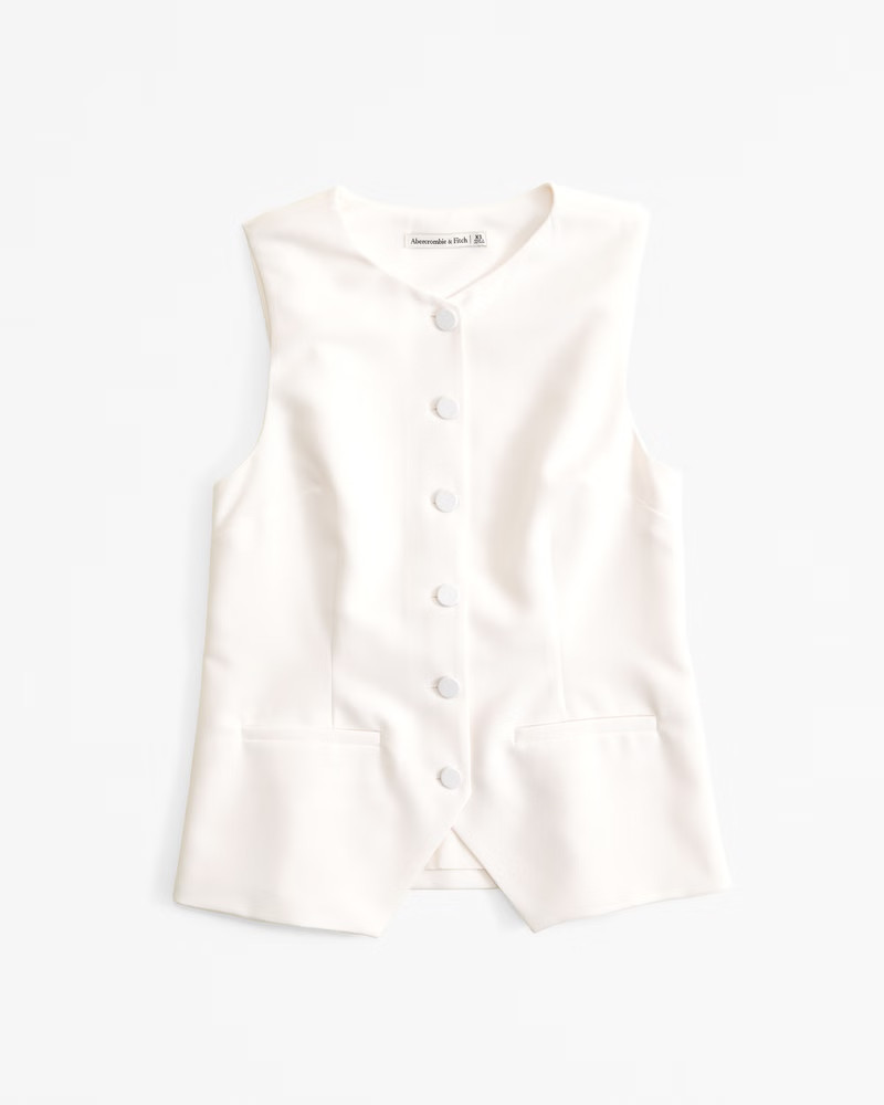 The A&F Mara Button-Through Vest | Abercrombie & Fitch (US)