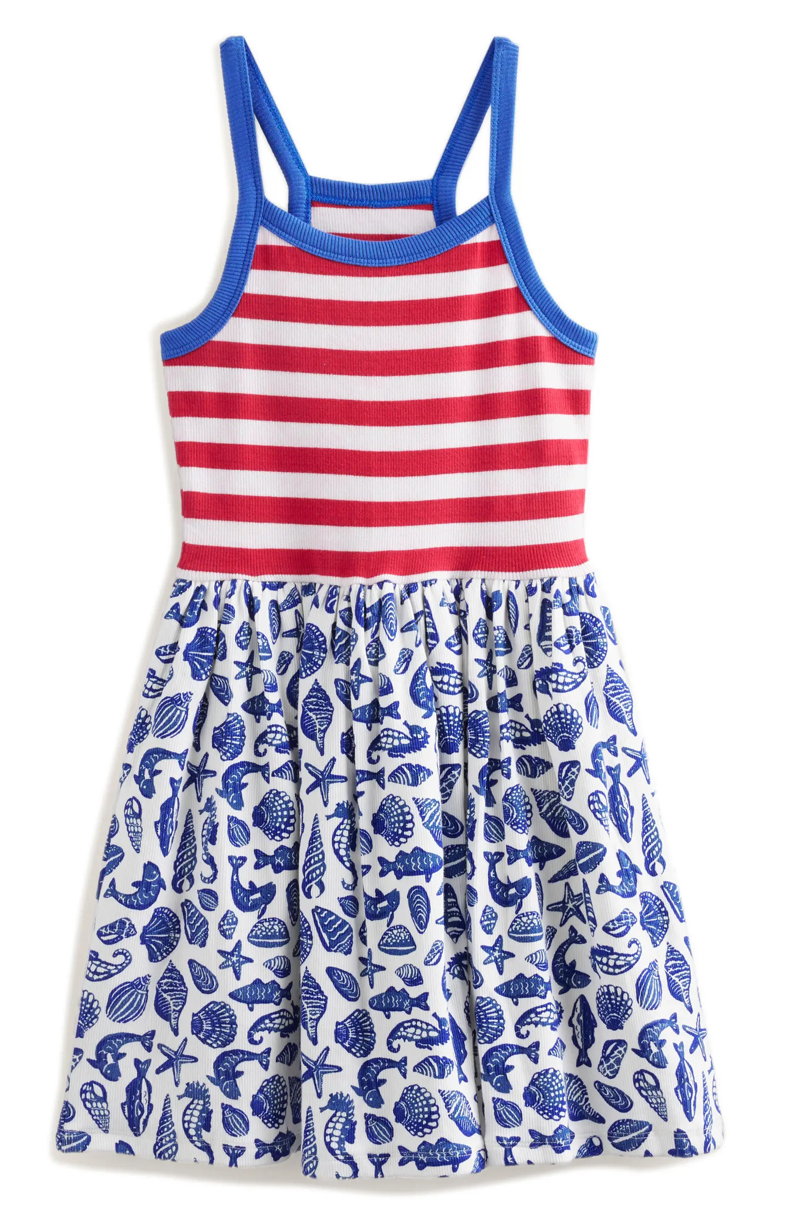 Kids' Hotchpotch Print Cotton Tank Dress | Nordstrom