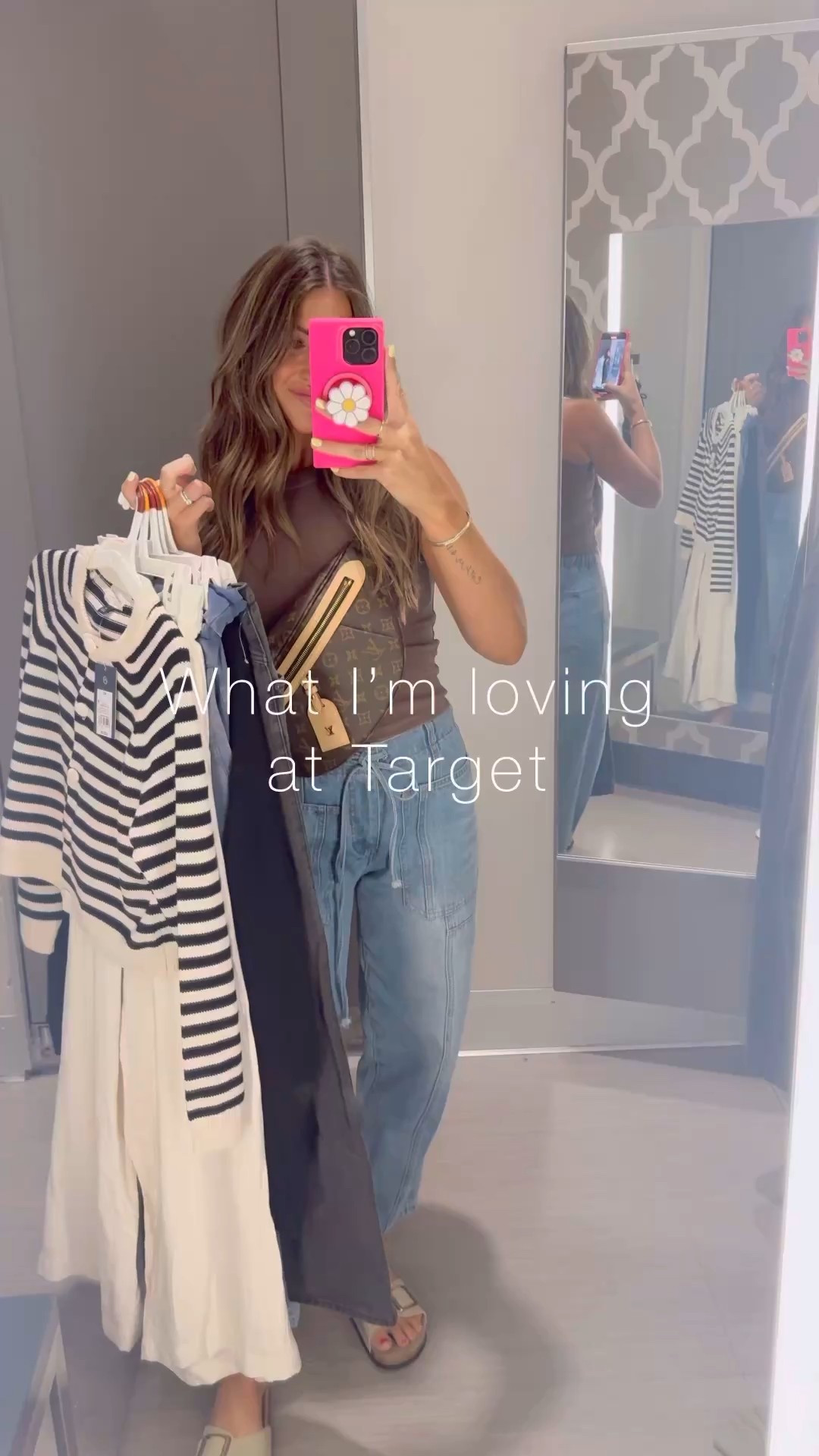 Loving these new 🎯 arrivals!! Love that striped cardigan so much. It’s cute with jeans OR dresses with pants for a workwear outfit! So chic. 🤍 LMK if you have any qs! For sizing reference: I’m just about 5’4, size 2 or S is my true sizing.. I went down one size to XS in all items except did an XXS in the black jeans & the blue and black matching long set — size downnnnn!! Those run big! #targetstyle #targetfinds #targetrun #targetdoesitagain #teacheroutfits #wfh #wfhstyle #momootd #momoutfits #neutraloutfits #backtoschool #affordableoutfits 