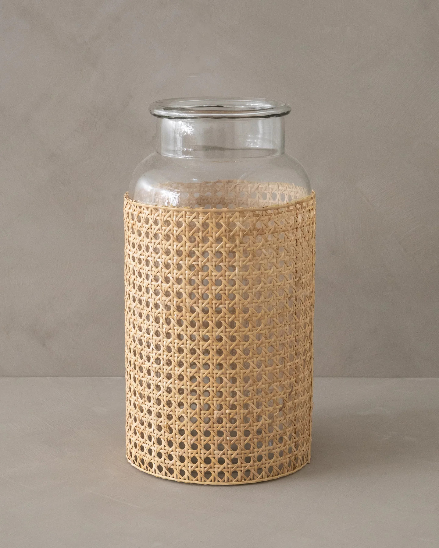 Cane Wrapped Vase | The Vintage Rug Shop