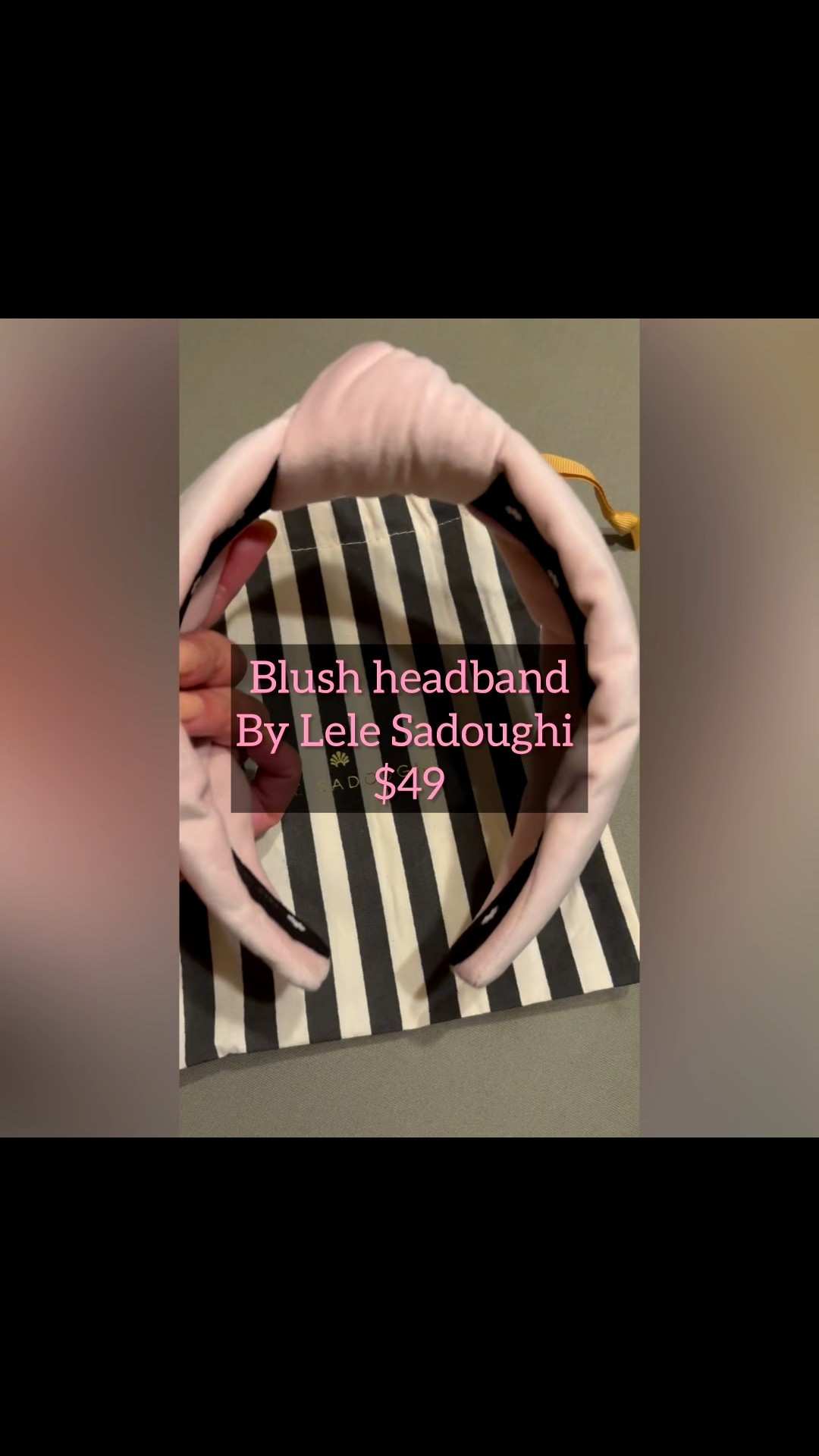 This beautiful blush headband by Lele sadoughi is a perfect holiday gift for a lover of headbands or the color pink 

#LTKFindsUnder50 #LTKGiftGuide #LTKStyleTip