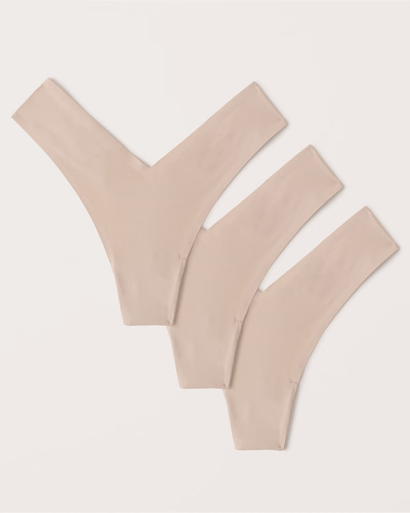 Next to Naked 3-Pack Thong V-Front Underwear | Abercrombie & Fitch (US)