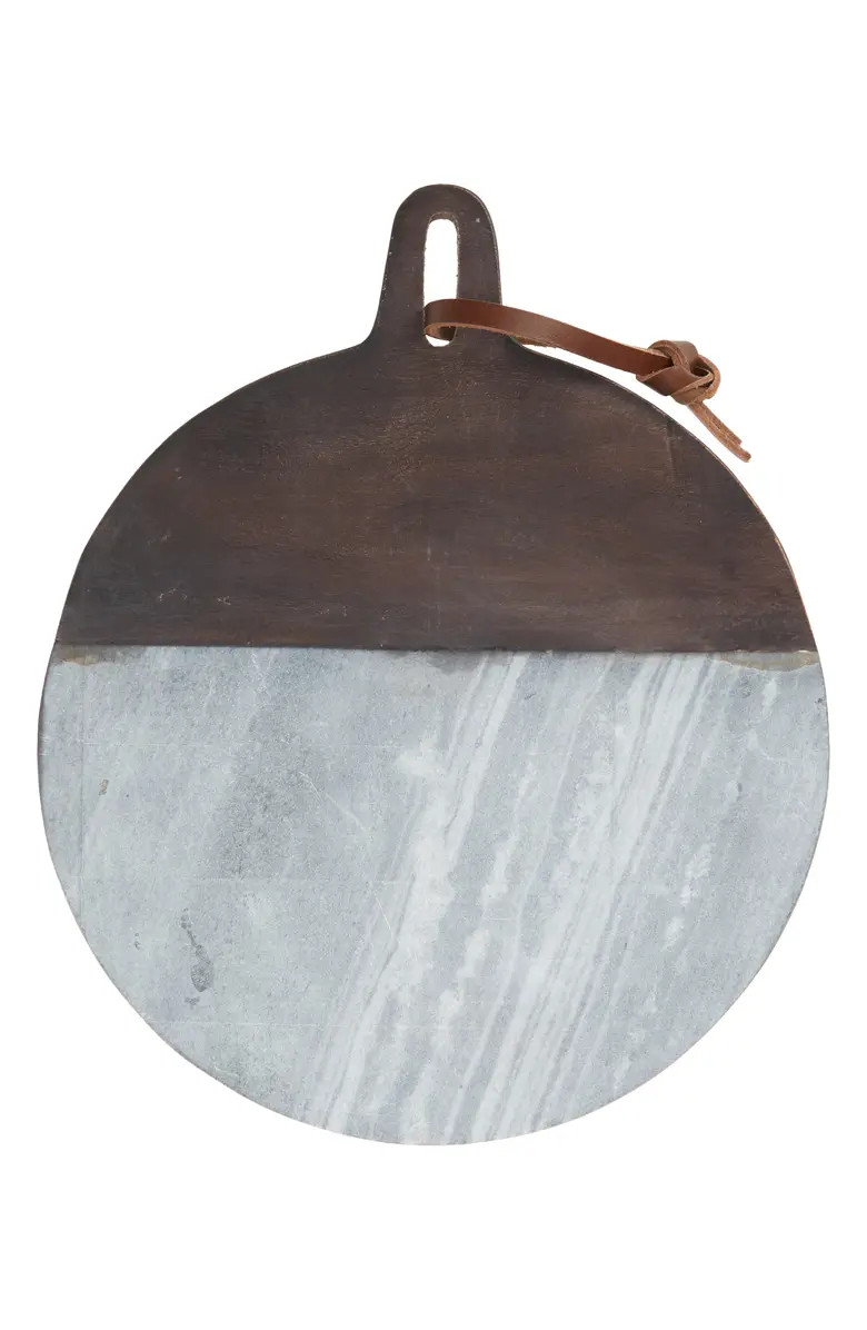 Marble & Acacia Wood Round Cutting Board | Nordstrom