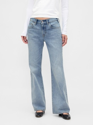 Mid Rise Rigid Relaxed Flare Jeans | Gap (US)