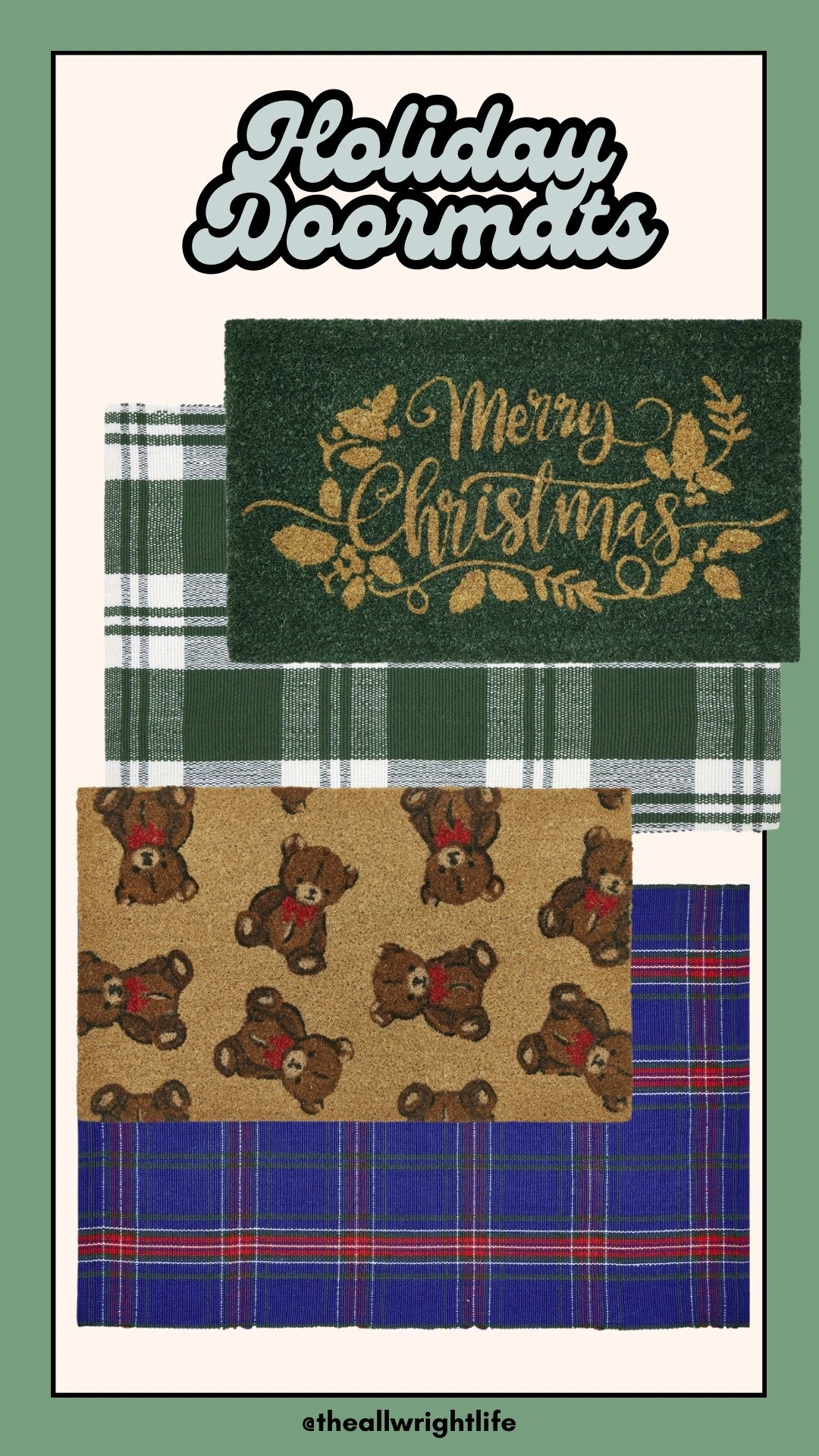 OK how cute is the teddy bear doormat?? The combo is giving Ralph Lauren Christmas. 


Christmas decor
Christmas haul
Holiday decor


#LTKHoliday #LTKHome