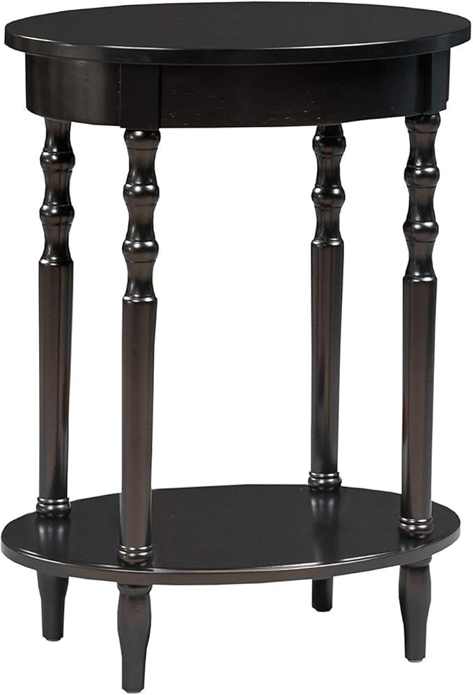 Convenience Concepts Classic Accents Brandi Oval End Table, Black | Amazon (US)