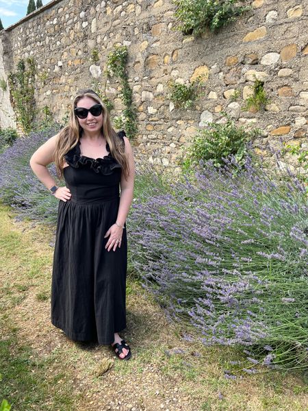 Love a dress that bike shorts can go under that prevents thigh chaffing

This ruffle black dress will be repeated all summer long 

Summer outfit, travel outfit, black dress, linen dress, travel outfit, Europe trip outfit, ruffle dress, dress with pockets, backless dress 

#LTKSeasonal #LTKFind #LTKtravel