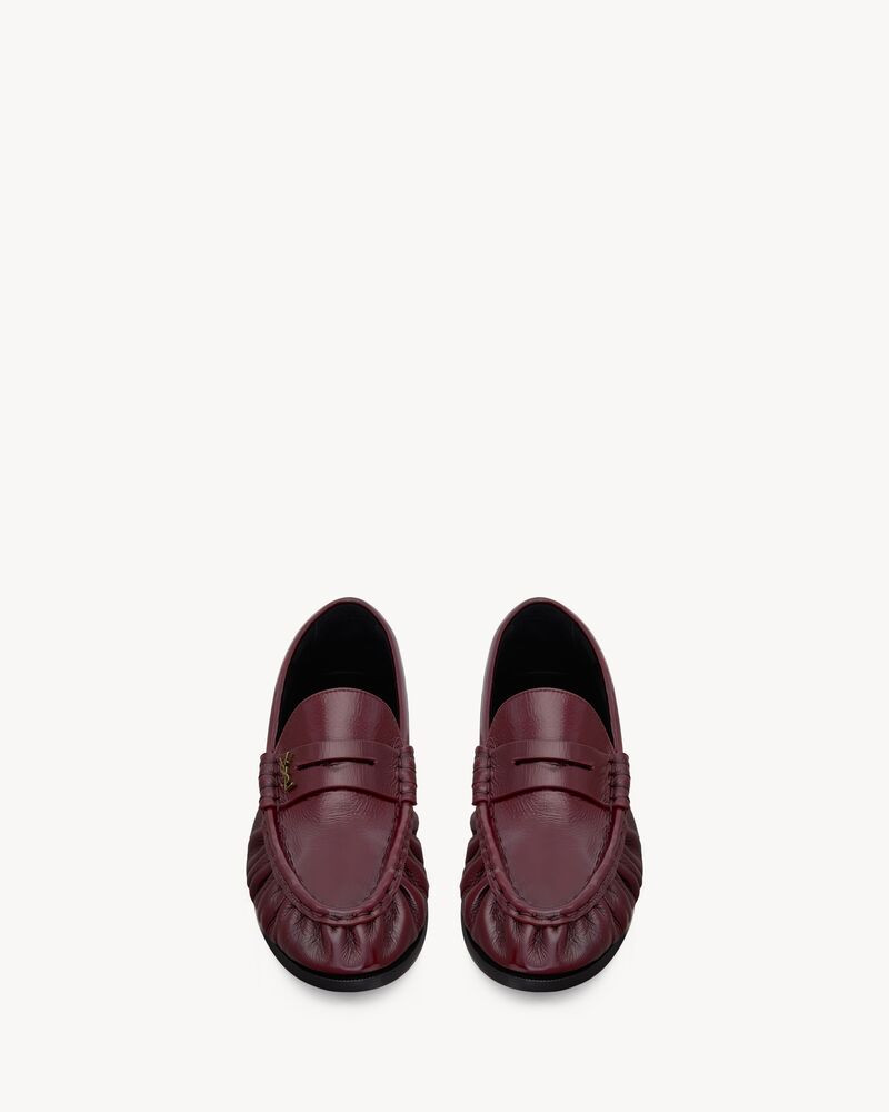 LE LOAFER supple in smooth leather in Bordeaux | Saint Laurent | YSL US | Saint Laurent Inc. (Global)