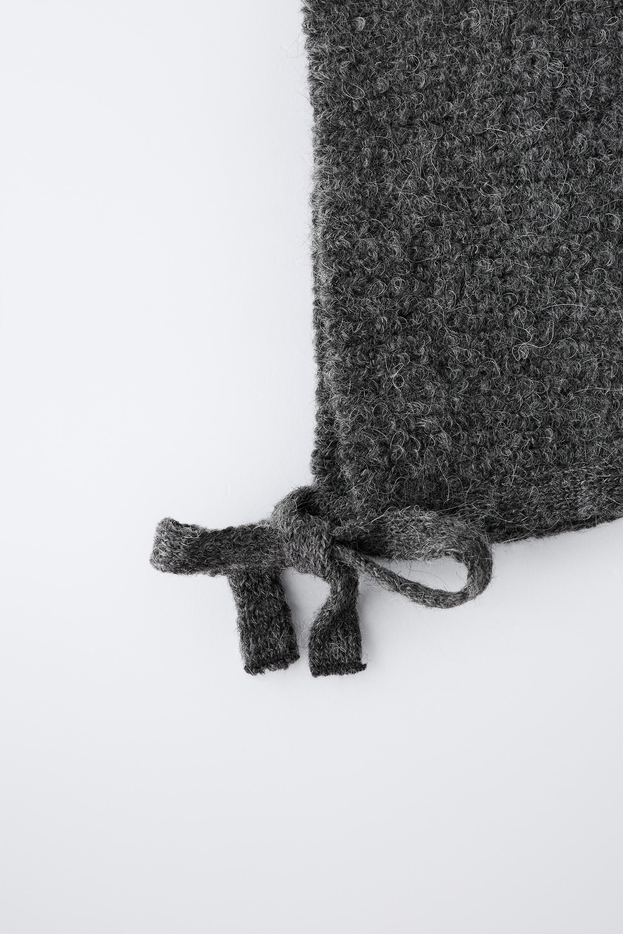 KNIT BONNET WITH WOOL | Zara US