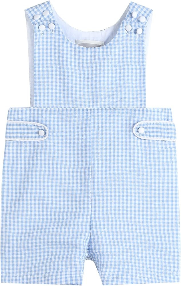 Lil cactus Boys Baby and Toddler Applique Shortall | Amazon (US)