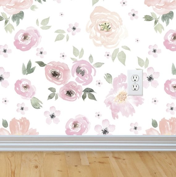 Bella Vintage Floral Wallpapers  Wallpaper Removable | Etsy | Etsy (US)