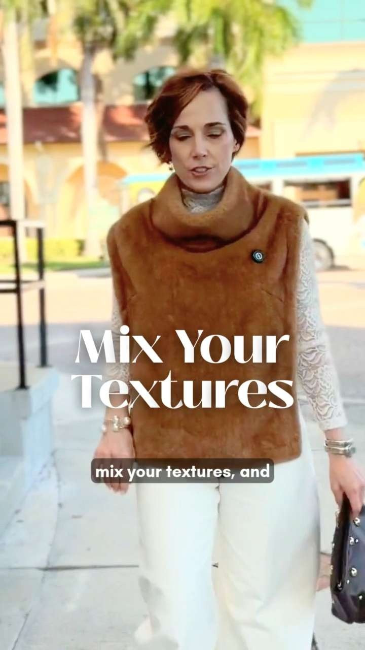 Easy outfit-maker. Mix at least 2 textures in your outfit.

What do I have going in this outfit? 

* Faux fur
* Lace
* Denim
* Mohair
* Leather 

 #LTKootd #LTKSeasonal #LTKOver40